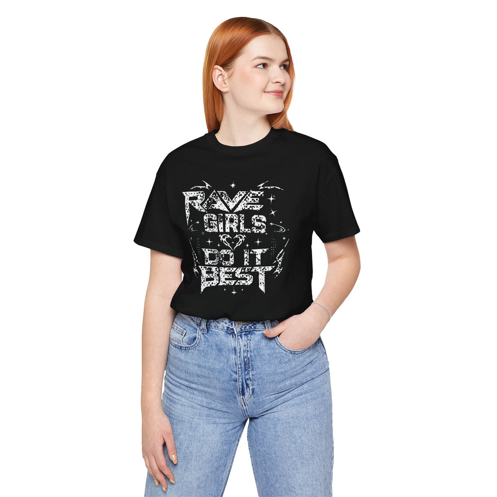 EDM Festival Tee for Female Ravers - Vintage Distressed T-Shirt - Streetwear - Rave Tee - Midnight Eye, LLC