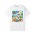 Silly Goose Summer T-Shirt - Colorful Summer Girl Tee - Beach Tee - Tropical T-Shirt, Midnight Eye, LLC
