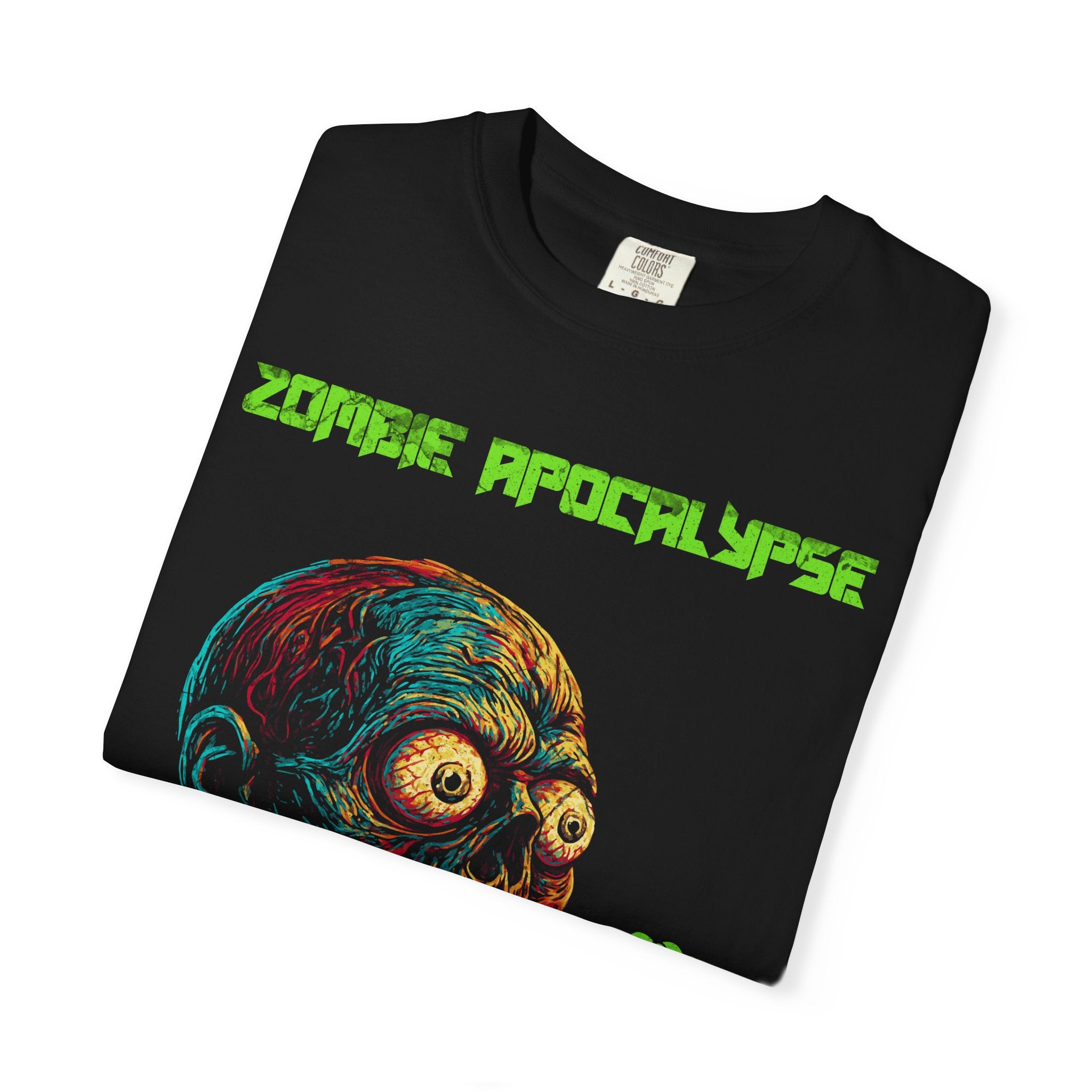 Zombie Apocalypse T-Shirt — 'Rave Til The Grave' Graphic Tee - Horror Halloween T-Shirt - Raver Tee - Midnight Eye, LLC