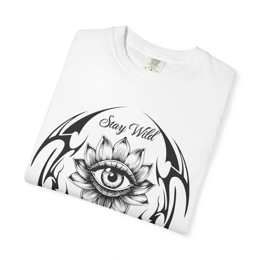Lotus Eye Graphic T-Shirt — Cybergoth / Cyberpunk Floral Tee