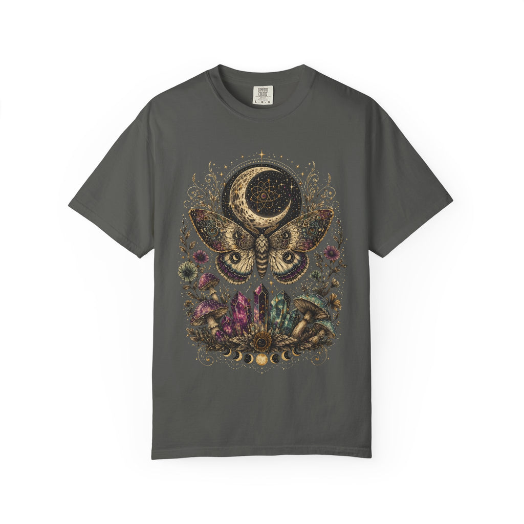 Mystic Moth & Moon Crystal T-Shirt - Gothic Tee