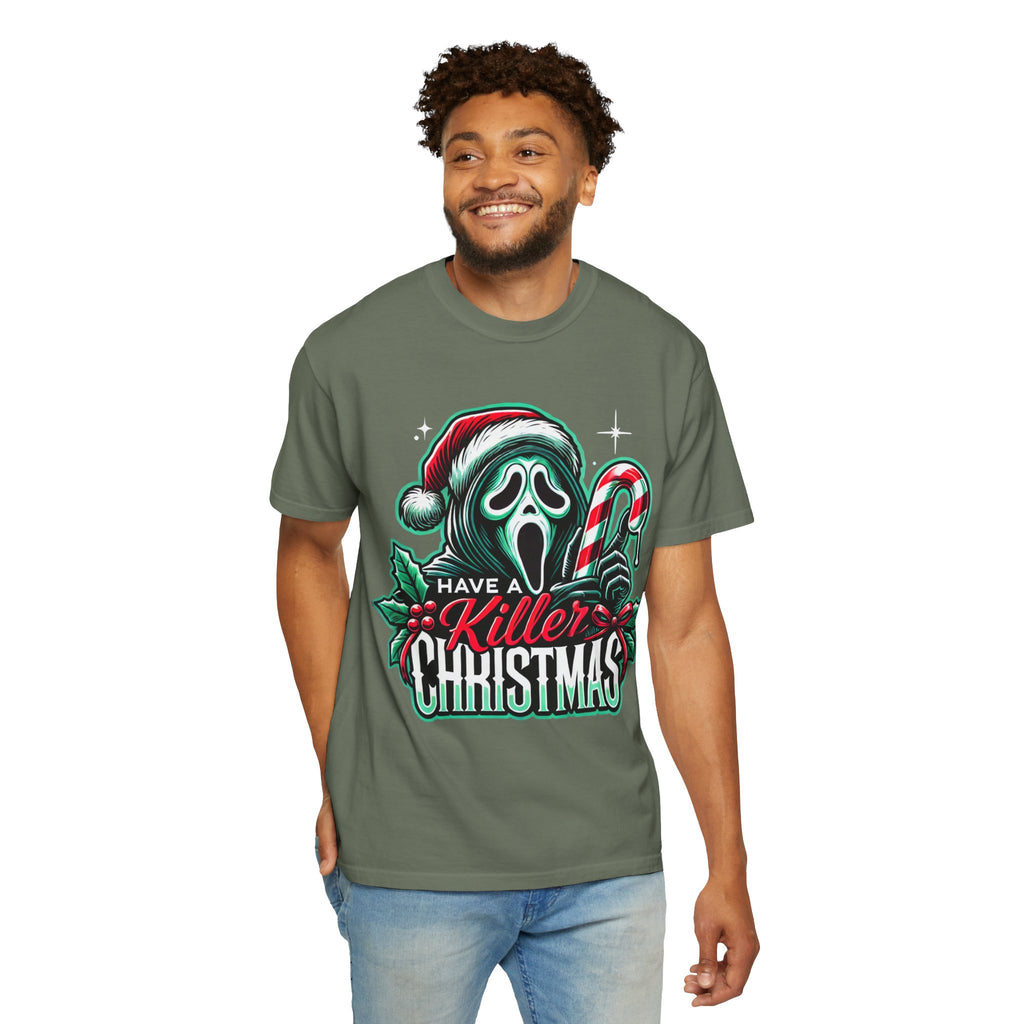 Vintage Santa "Believe in the Magic of Christmas" - Dark Aesthetic Holiday Tee. Midnight Eye, LLC