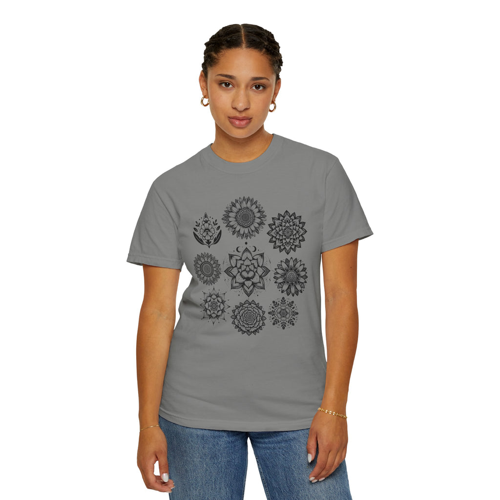 Boho Flower Collage T-Shit - Floral Graphic Tee