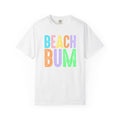 Beach Bum Summer T-Shirt — Bright Colorful Beach Tee - Midnight Eye, LLC