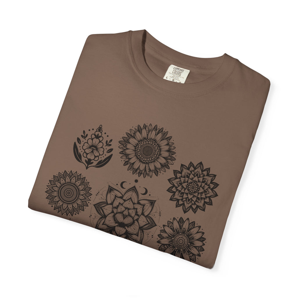 Boho Flower Collage T-Shit - Floral Graphic Tee