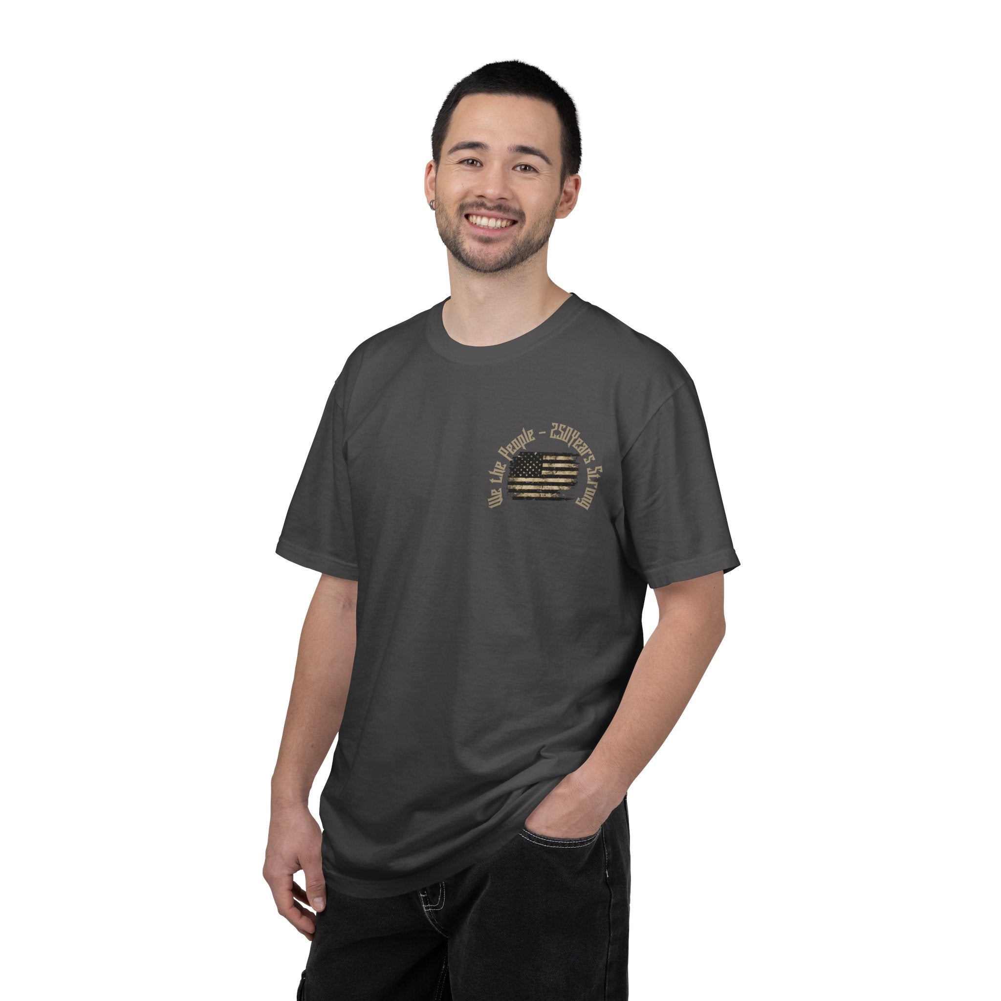 Skull Wings T-Shirt — 250th Anniversary Gothic American Flag Tee - Patriotic Tee - Midnight Eye, LLC