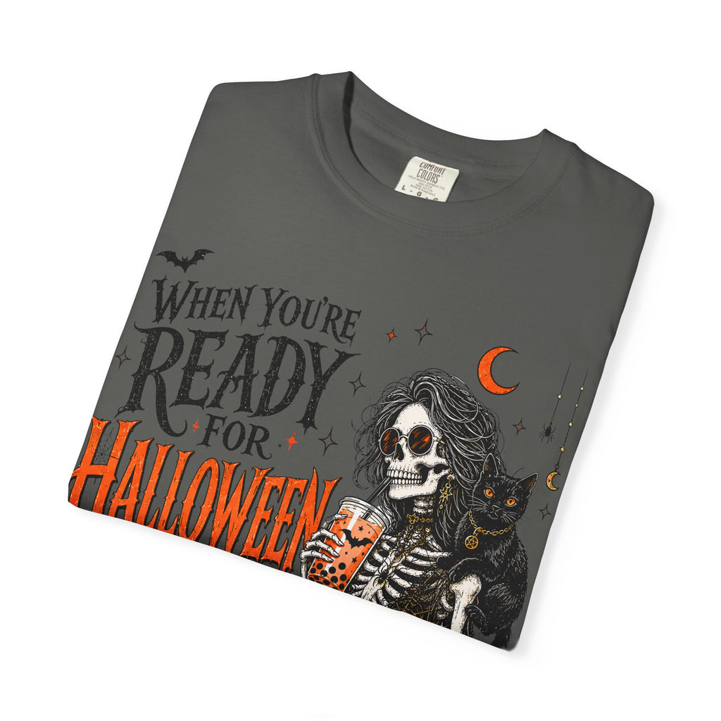 Halloween-Ready Grim Reaper T-Shirt – “When You’re Ready for Halloween but It’s Only Summer”