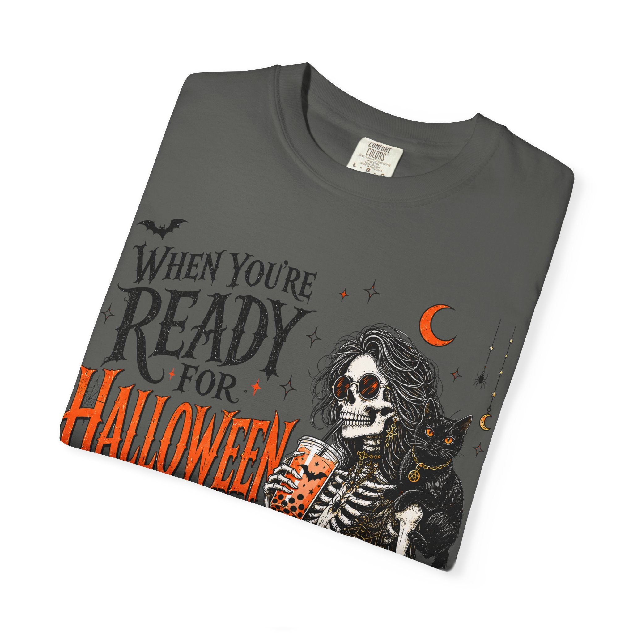 Halloween-Ready Grim Reaper T-Shirt – “When You’re Ready for Halloween but It’s Only Summer”