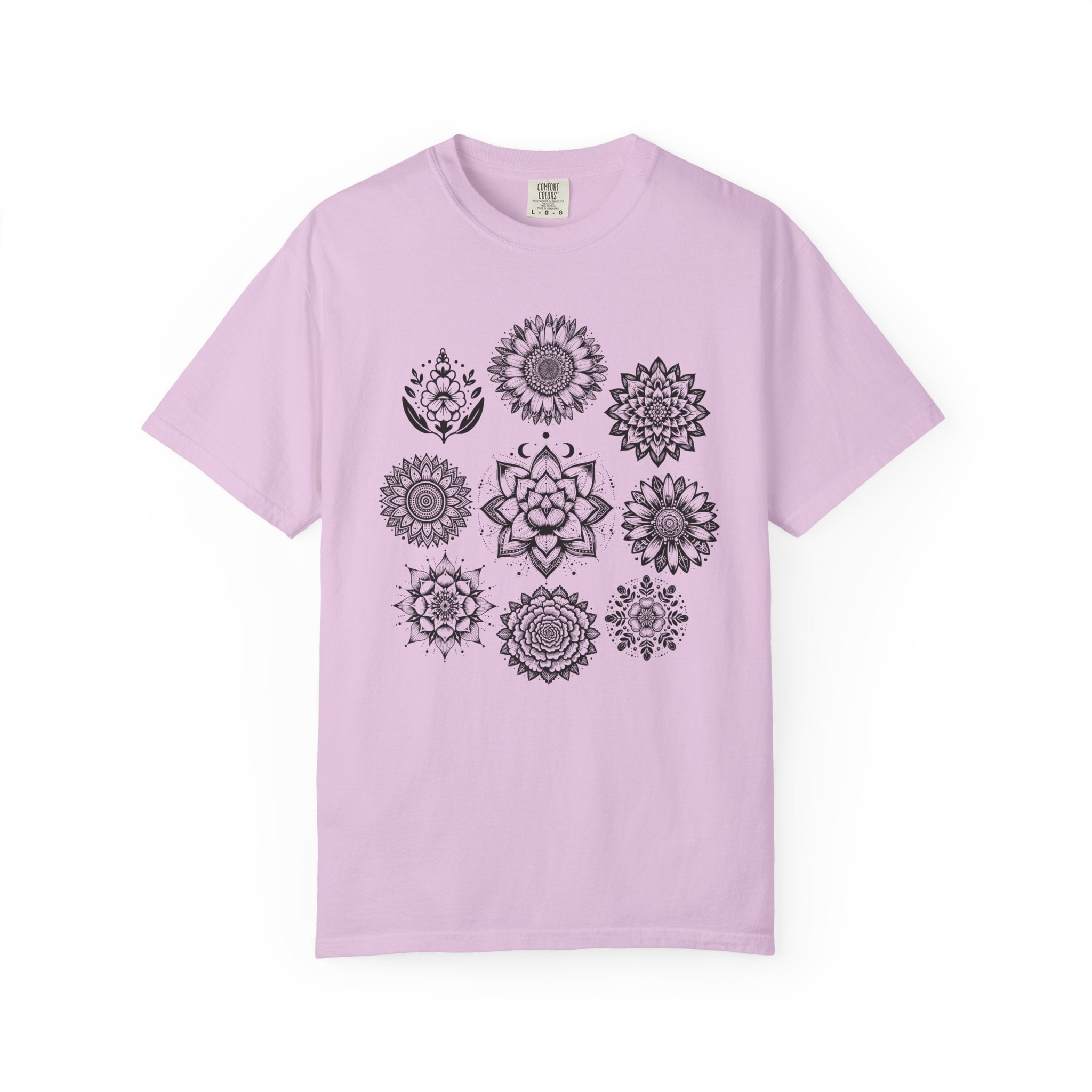 Boho Flower Collage T-Shit - Floral Graphic Tee