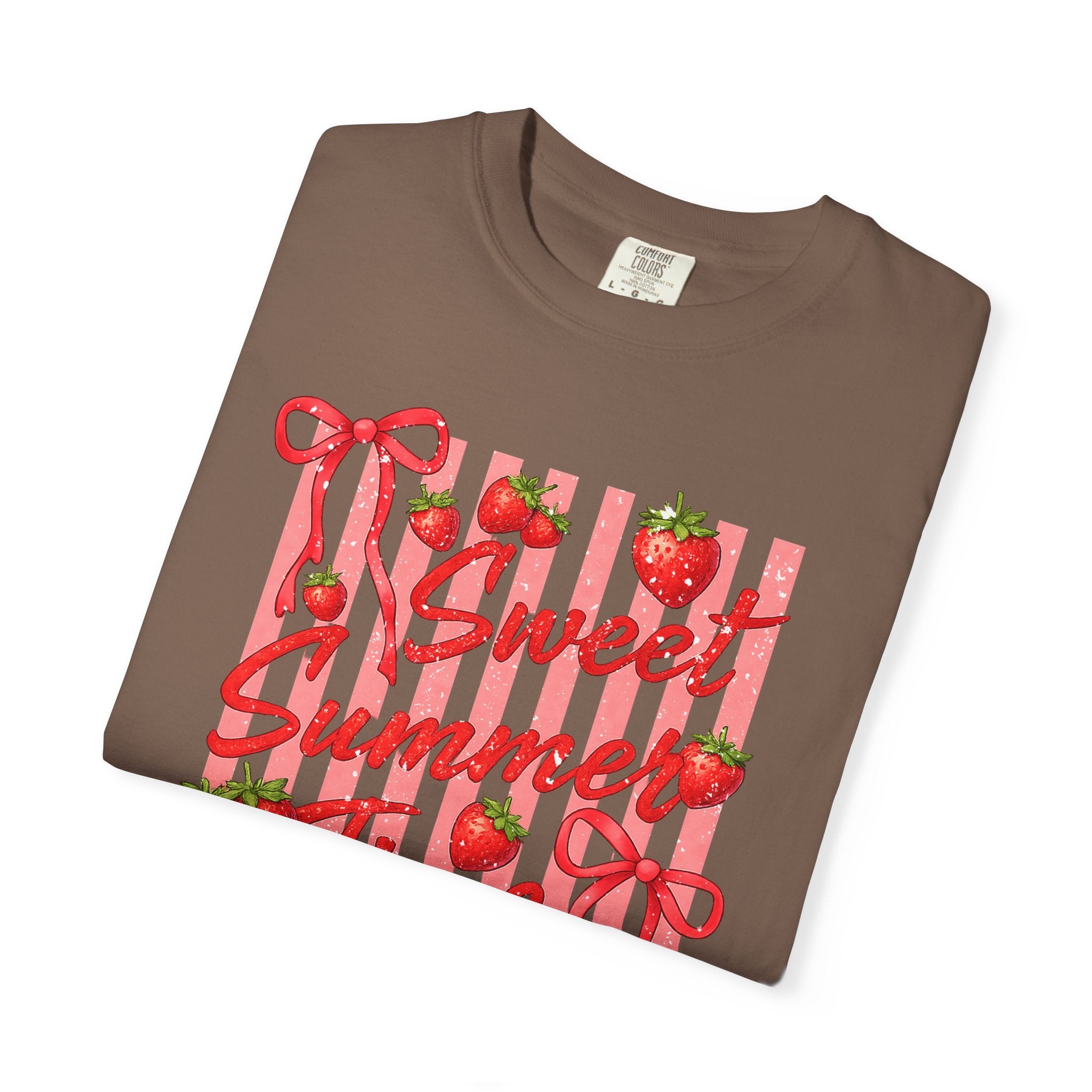 Sweet Summer Time Strawberry Graphic T-Shirt - Cute Summer T-Shirt - Fruit Tee
