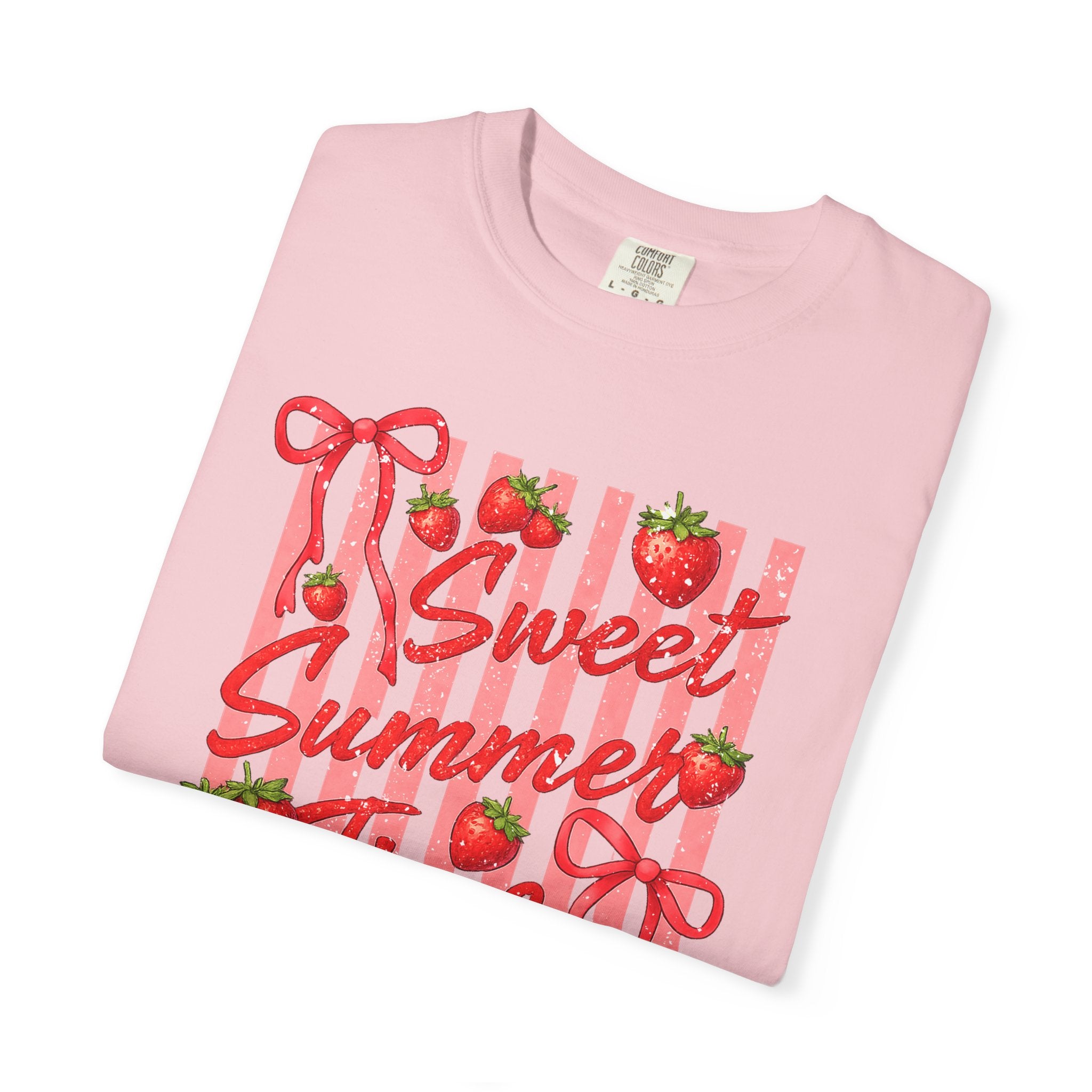 Sweet Summer Time Strawberry Graphic T-Shirt - Cute Summer T-Shirt - Fruit Tee