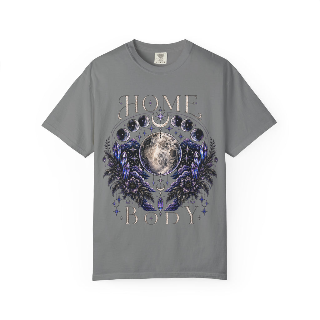 Moon Phases T-Shirt — “Home Body” Lunar Graphic Tee