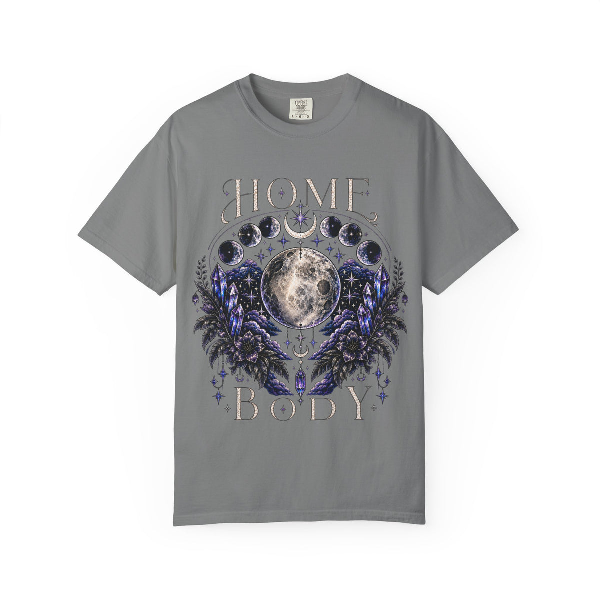 Moon Phases T-Shirt — “Home Body” Lunar Graphic Tee