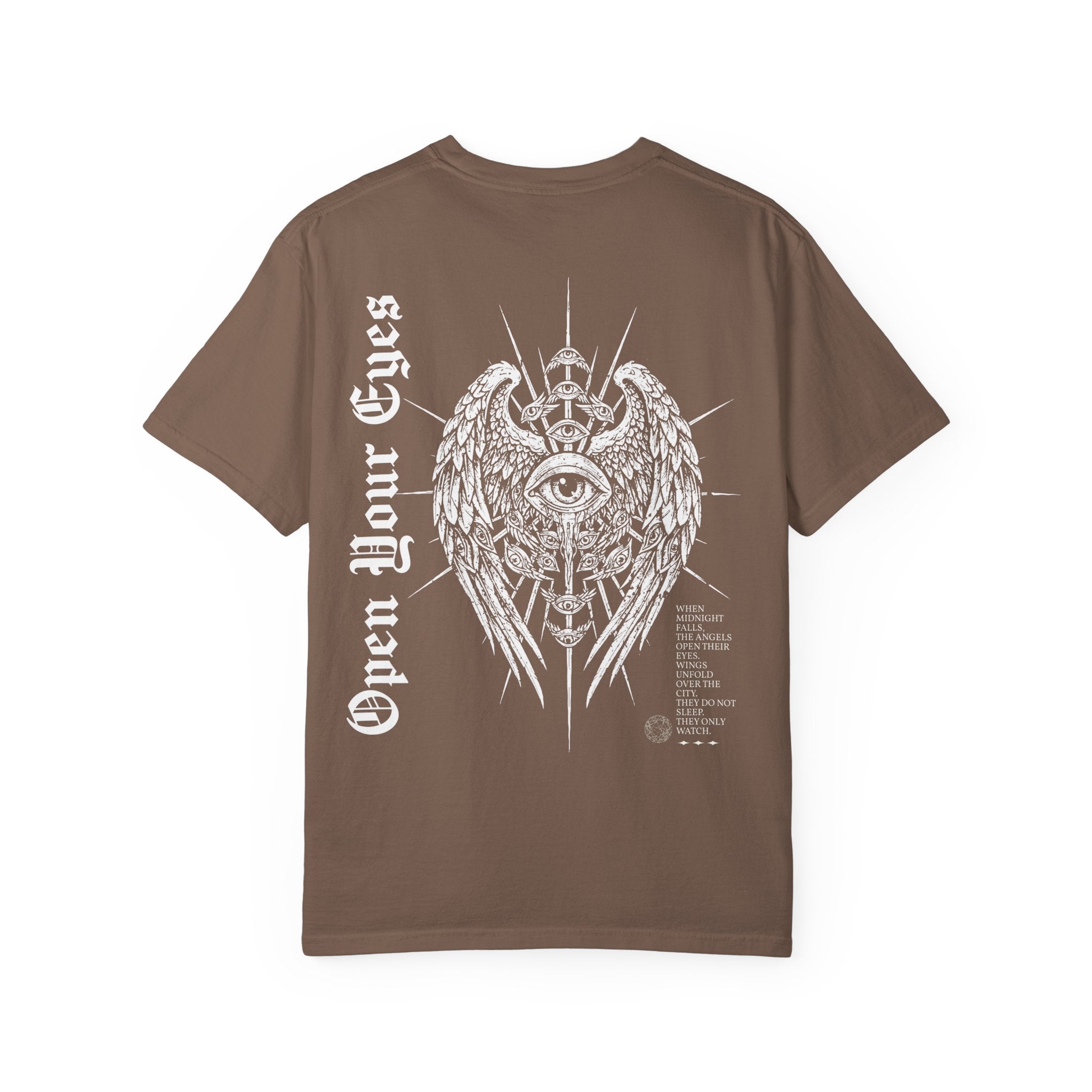 Winged - Eye & Red Rose Graphic T-Shirt - Gothic Tee - Rock Band T-Shirt - Streetwear T-Shirt - Midnight Eye, LLC