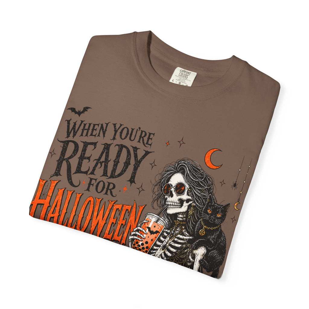 Halloween-Ready Grim Reaper T-Shirt – “When You’re Ready for Halloween but It’s Only Summer”