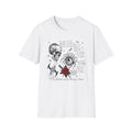 Skull & Red Rose Graphic T-Shirt – Mystic Eye, Tarot - Inspired Gothic Tee - Vintage Tee - Dark Aesthetic T-Shirt - Midnight Eye, LLC