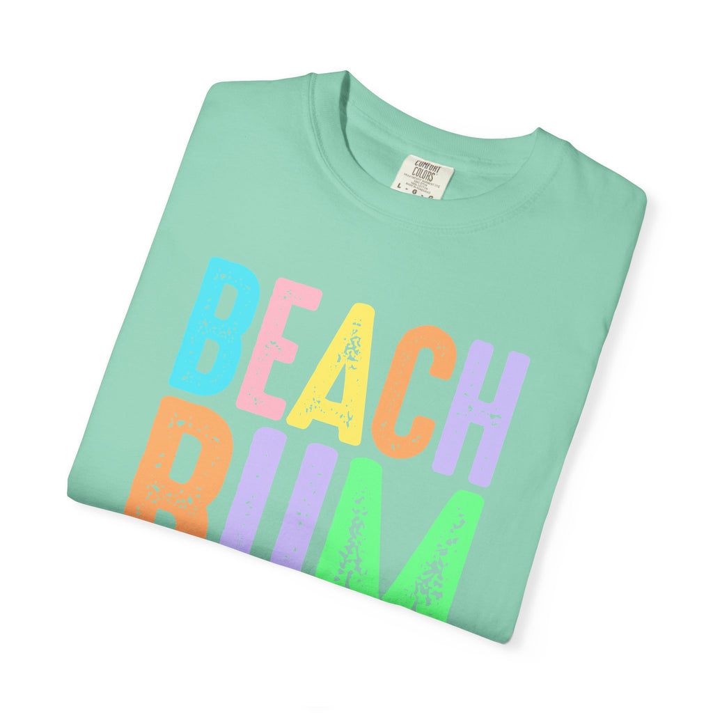 Beach Bum Summer T-Shirt — Bright Colorful Beach Tee - Midnight Eye, LLC