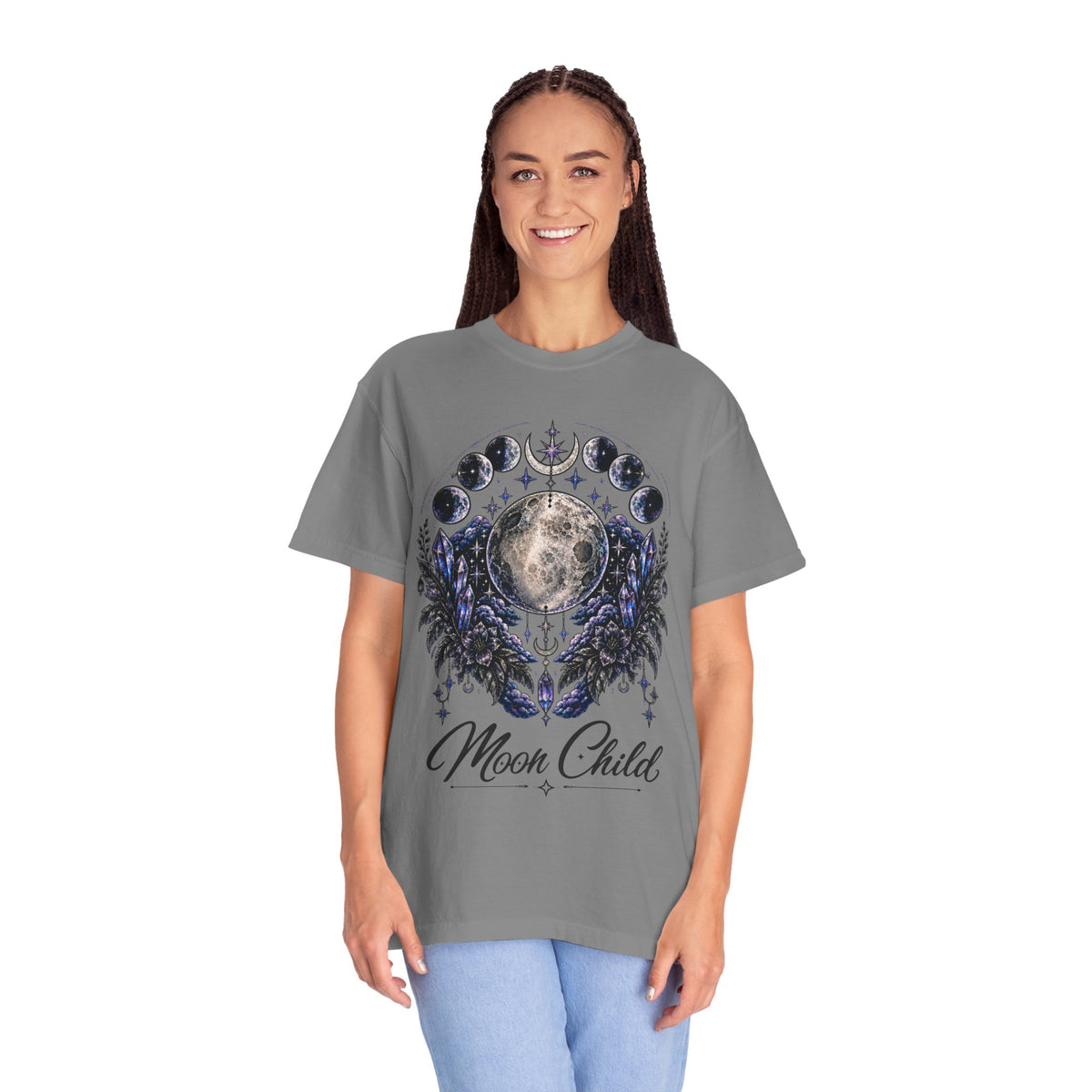 Moon Child T-Shirt — Phases of the Moon Graphic Tee