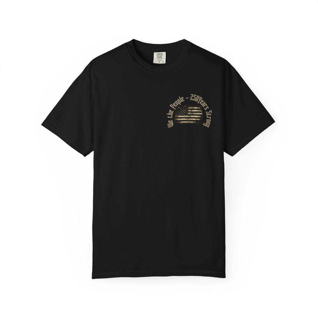 Skull Wings T-Shirt — 250th Anniversary Gothic American Flag Tee - Patriotic Tee - Midnight Eye, LLC