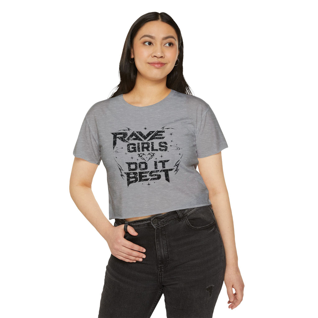 Raver Tee - EDM T-Shirt — “Rave Girls Do It Best” Vintage Distressed Festival T‑Shirt - Midnight Eye, LLC