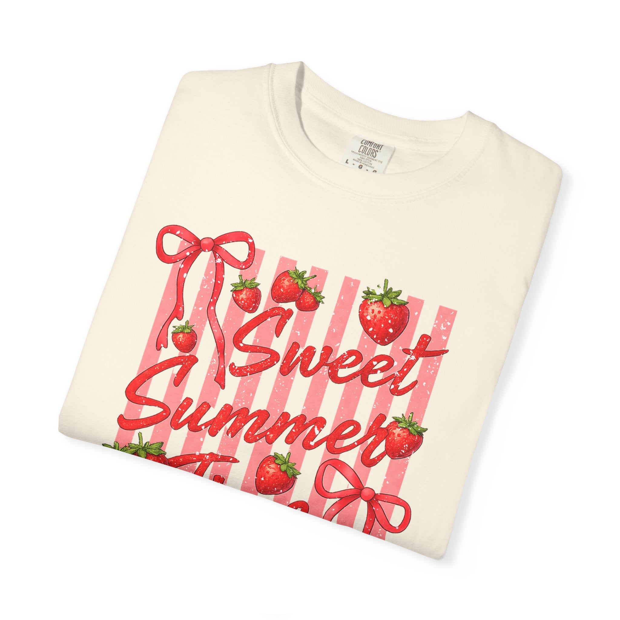 Sweet Summer Time Strawberry Graphic T-Shirt - Cute Summer T-Shirt - Fruit Tee