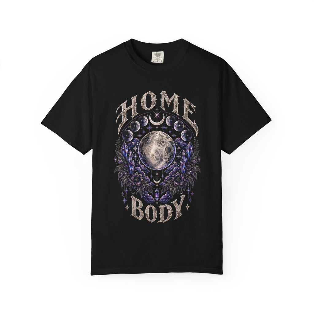 Home Body Moon Phases T-Shirt Mystical Moon Tee. Midnight, Eye, LLC.