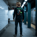 Zombie Apocalypse Long Sleeve Tee — Festival Neon Horror Graphic - Midnight Eye, LLC