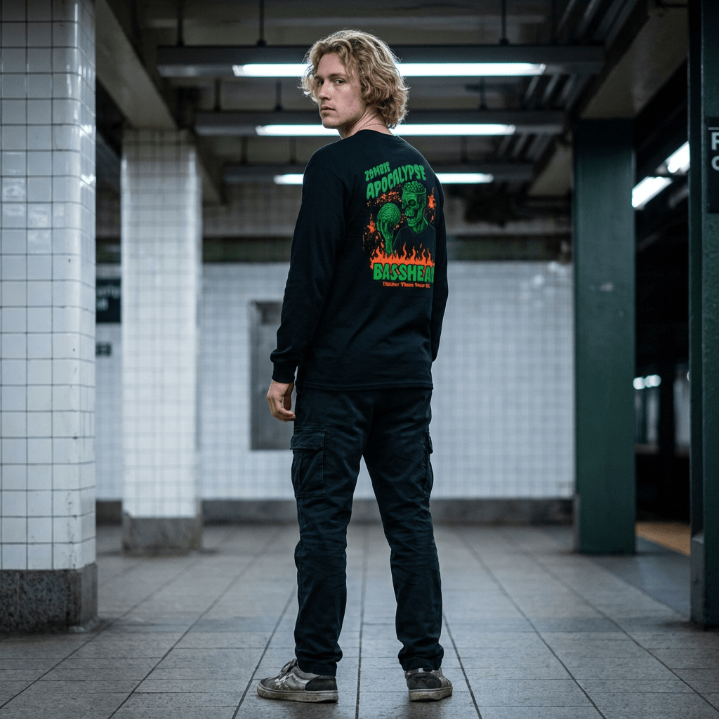 Zombie Apocalypse Rave Long Sleeve Tee - Midnight Eye, LLC