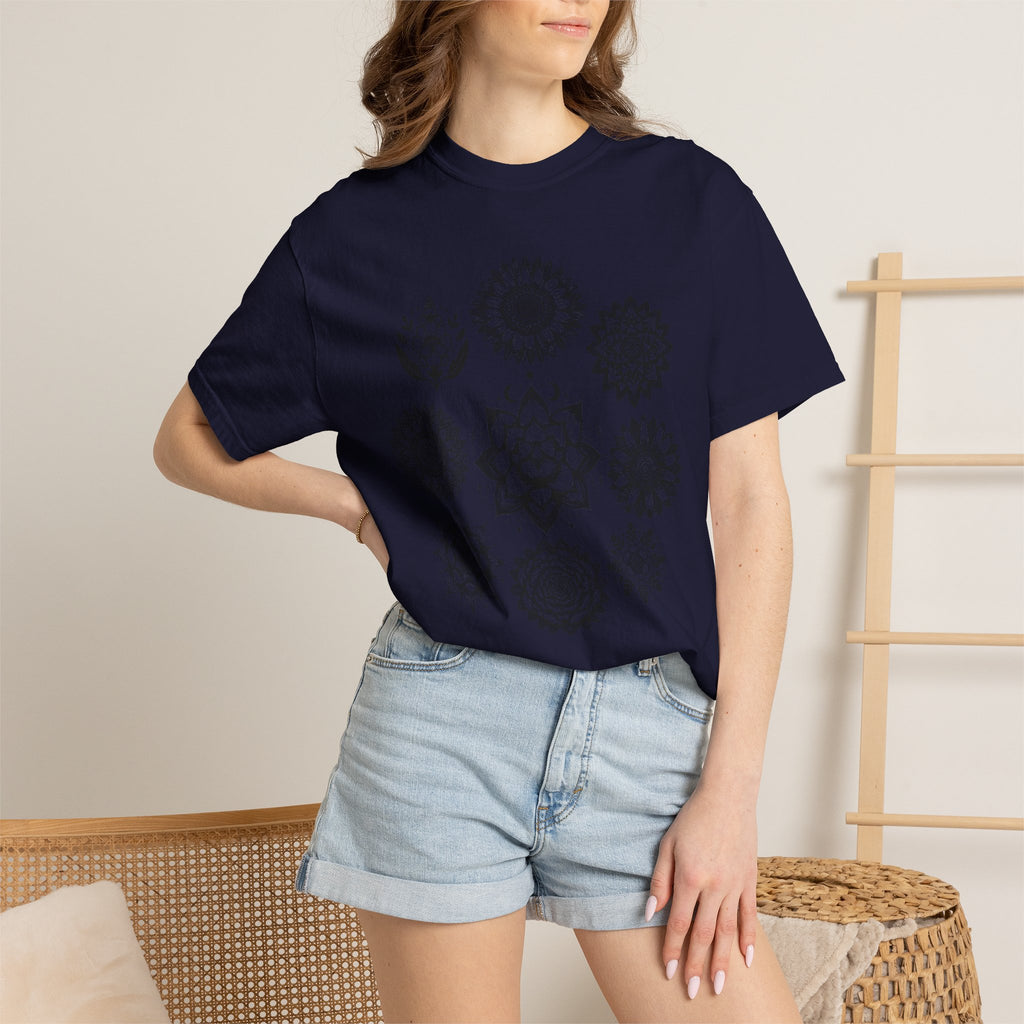 Boho Flower Collage T-Shirt - Floral Graphic Tee