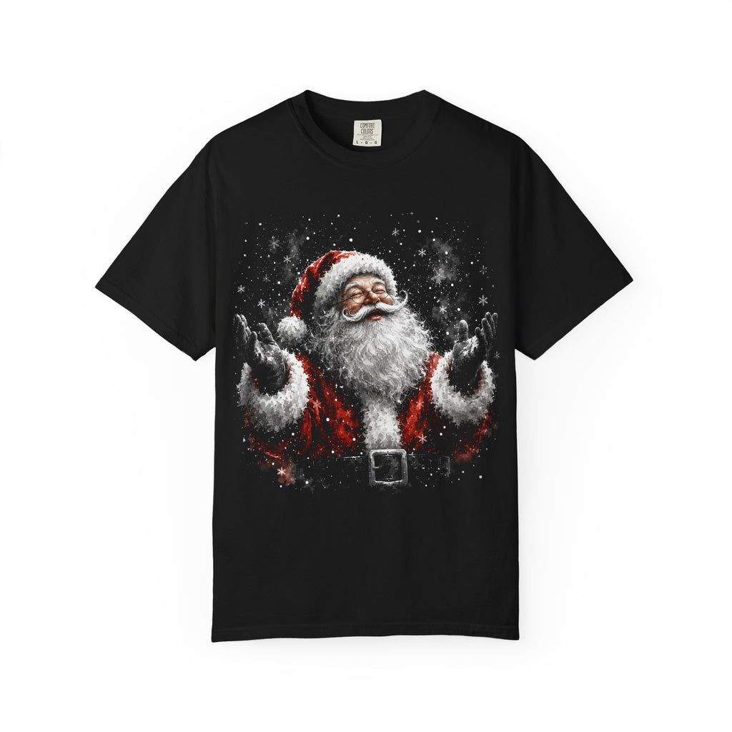 Santa Claus Vintage Christmas T-Shirt — Cheerful Jolly Santa Graphic Tee