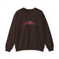 Gothic Winged Eye & Rose Graphic Sweatshirt - Rose and Wings Sweatshirt - Occult and Dark Aesthetic - Midnight Eye, LLC