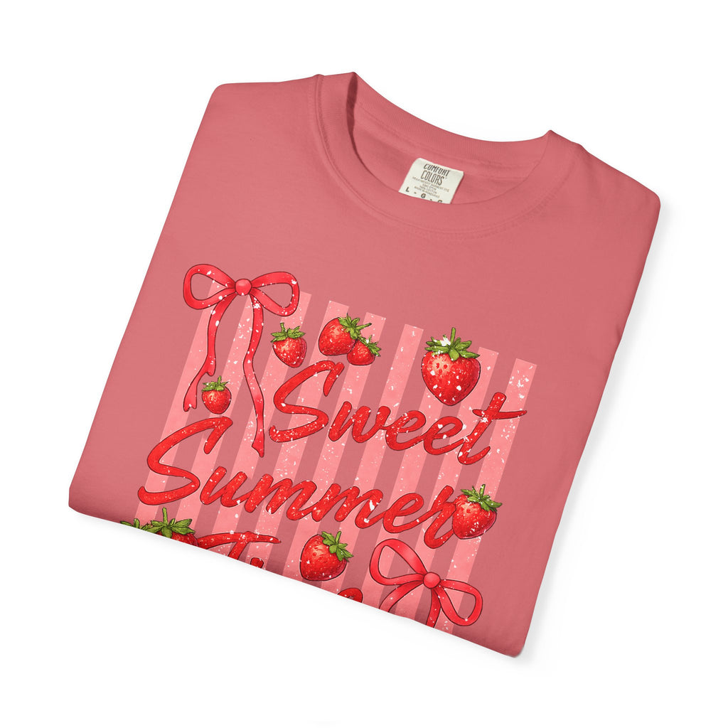 Sweet Summer Time Strawberry Graphic T-Shirt - Cute Summer T-Shirt - Fruit Tee