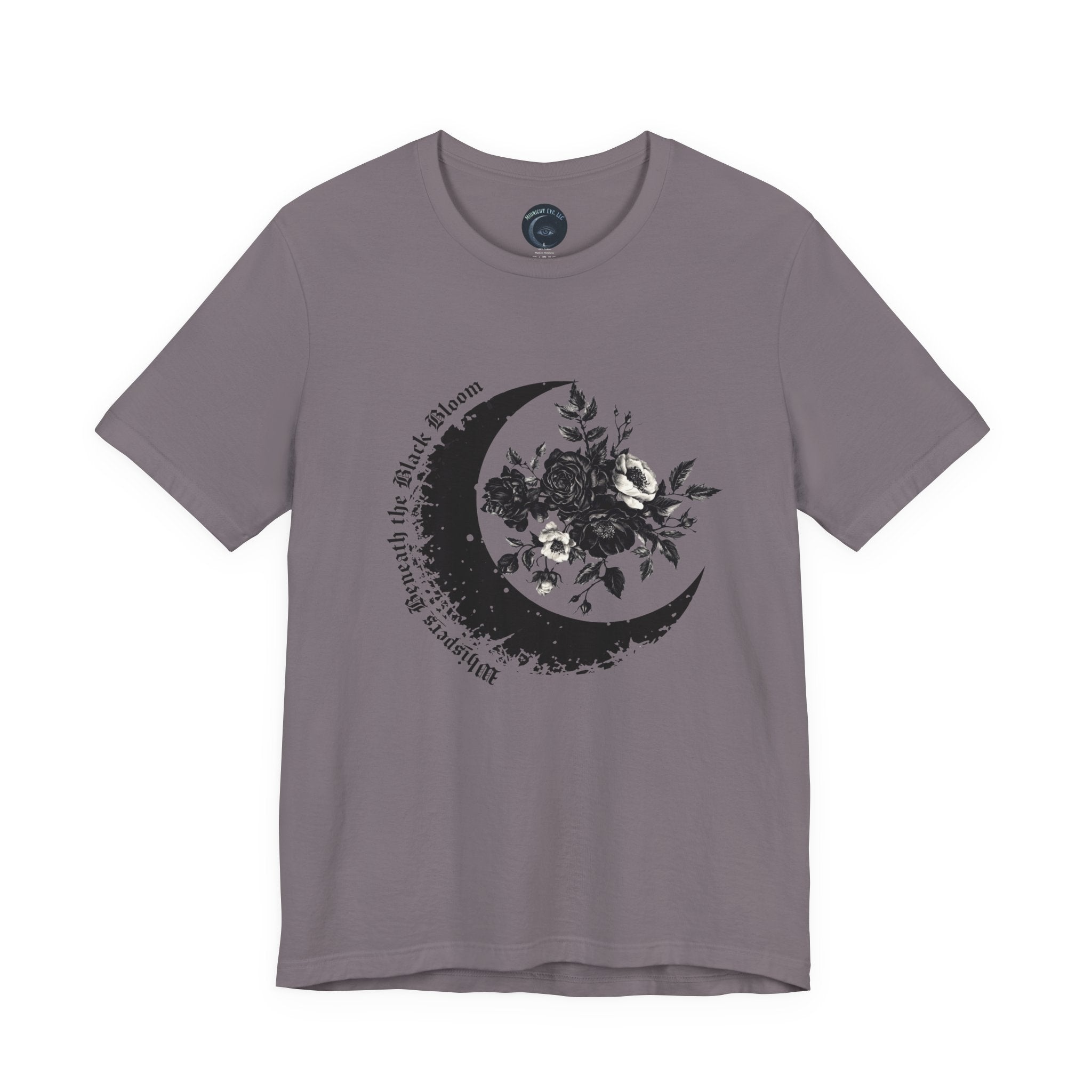 Moon Floral Tee — Crescent Moon Design