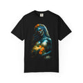 Zombie Bride Floral Skull T-Shirt — Gothic Halloween Horror Tee