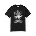 Feral and Free Vintage Moon Wolf T-Shirt -  Moon and Wolf Dark Aesthetic Tee. Midnight Eye, LLC