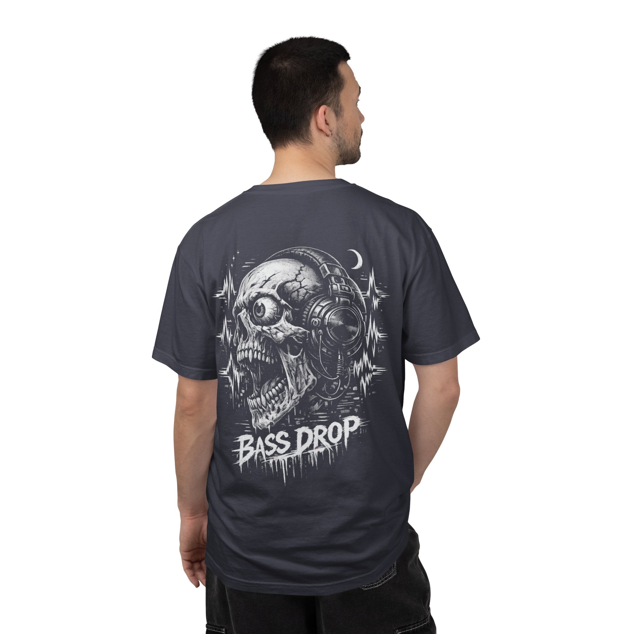 EDM Rave Skull Basshead T-Shirt — Dubstep Festival Tee - Rave Gift Outfit - Midnight Eye, LLC
