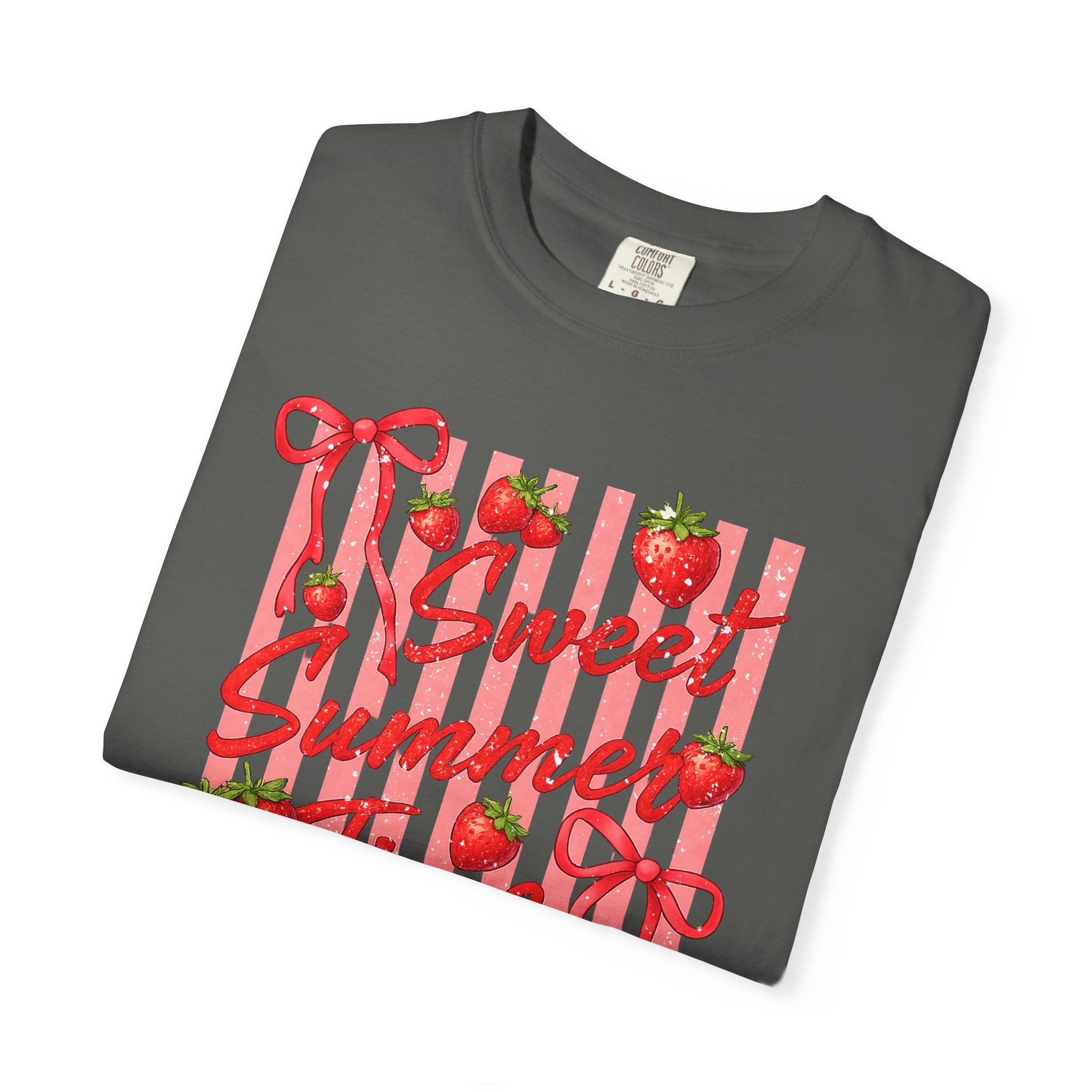 Sweet Summer Time Strawberry Graphic T-Shirt - Cute Summer T-Shirt - Fruit Tee