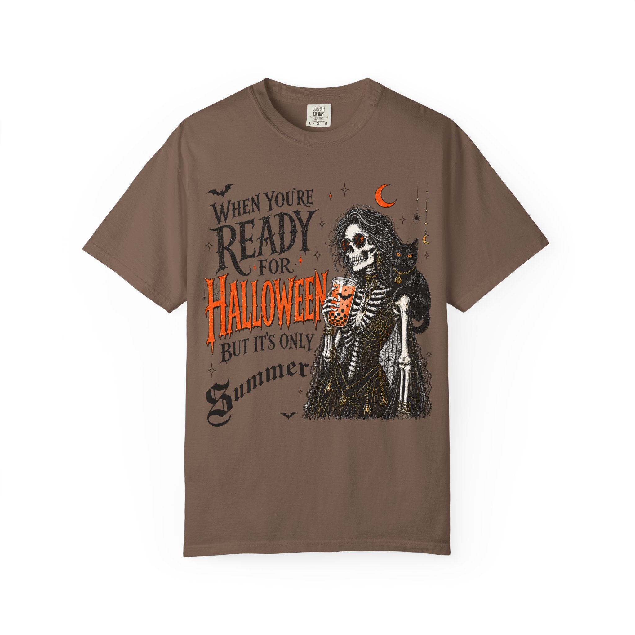Halloween-Ready Grim Reaper T-Shirt – “When You’re Ready for Halloween but It’s Only Summer”