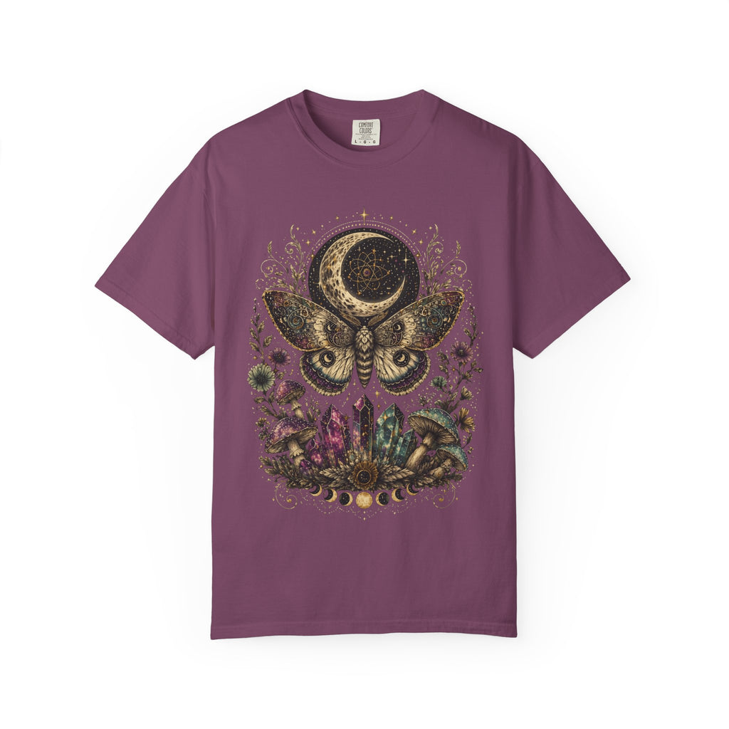 Mystic Moth & Moon Crystal T-Shirt - Gothic Tee