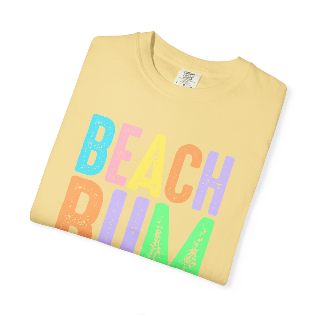 Beach Bum Summer T-Shirt — Bright Colorful Beach Tee - Midnight Eye, LLC