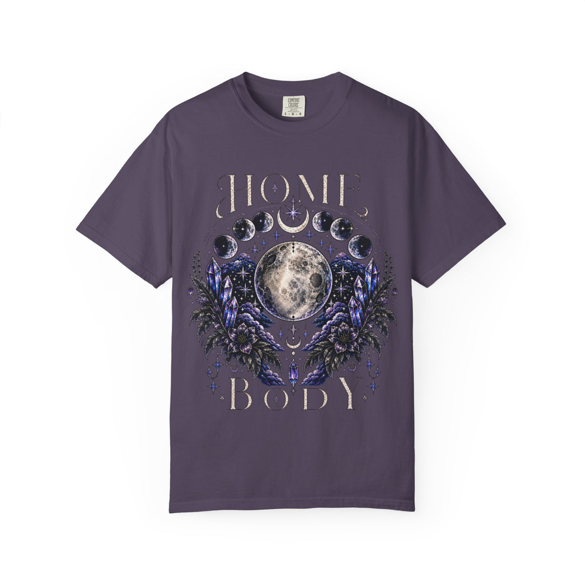 Moon Phases T-Shirt — “Home Body” Lunar Graphic Tee