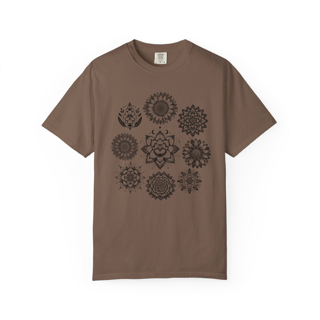 Boho Flower Collage T-Shit - Floral Graphic Tee