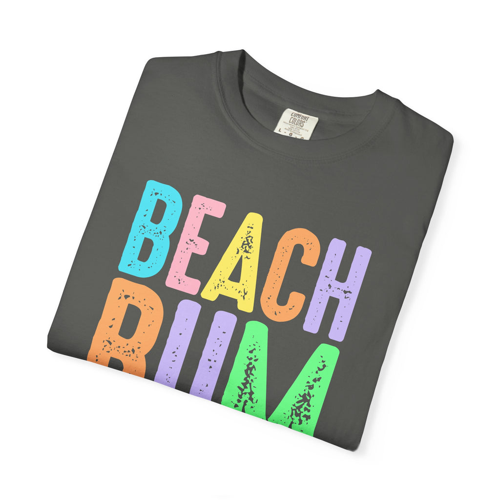 Beach Bum Summer T-Shirt — Bright Colorful Beach Tee - Midnight Eye, LLC