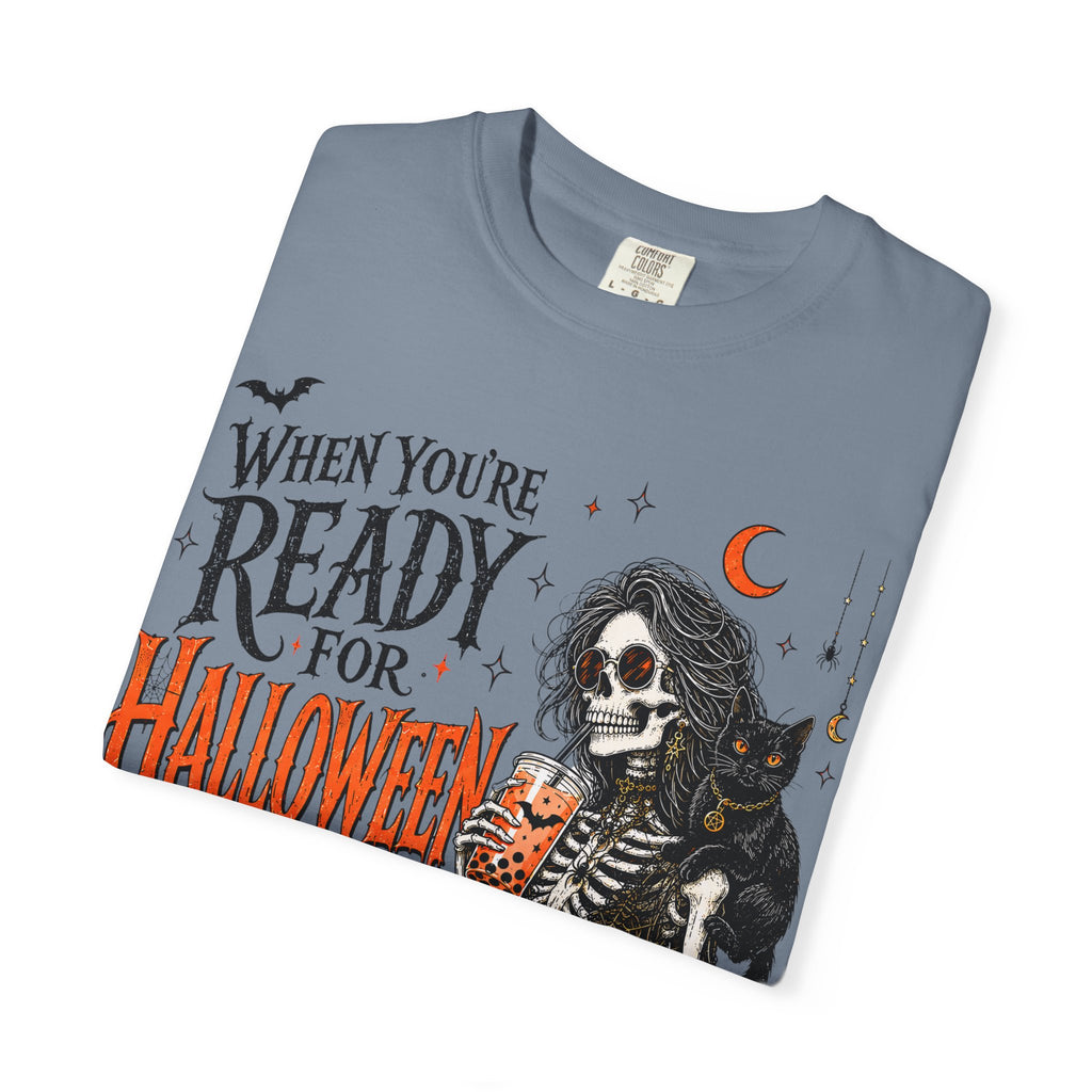 Halloween-Ready Grim Reaper T-Shirt – “When You’re Ready for Halloween but It’s Only Summer”