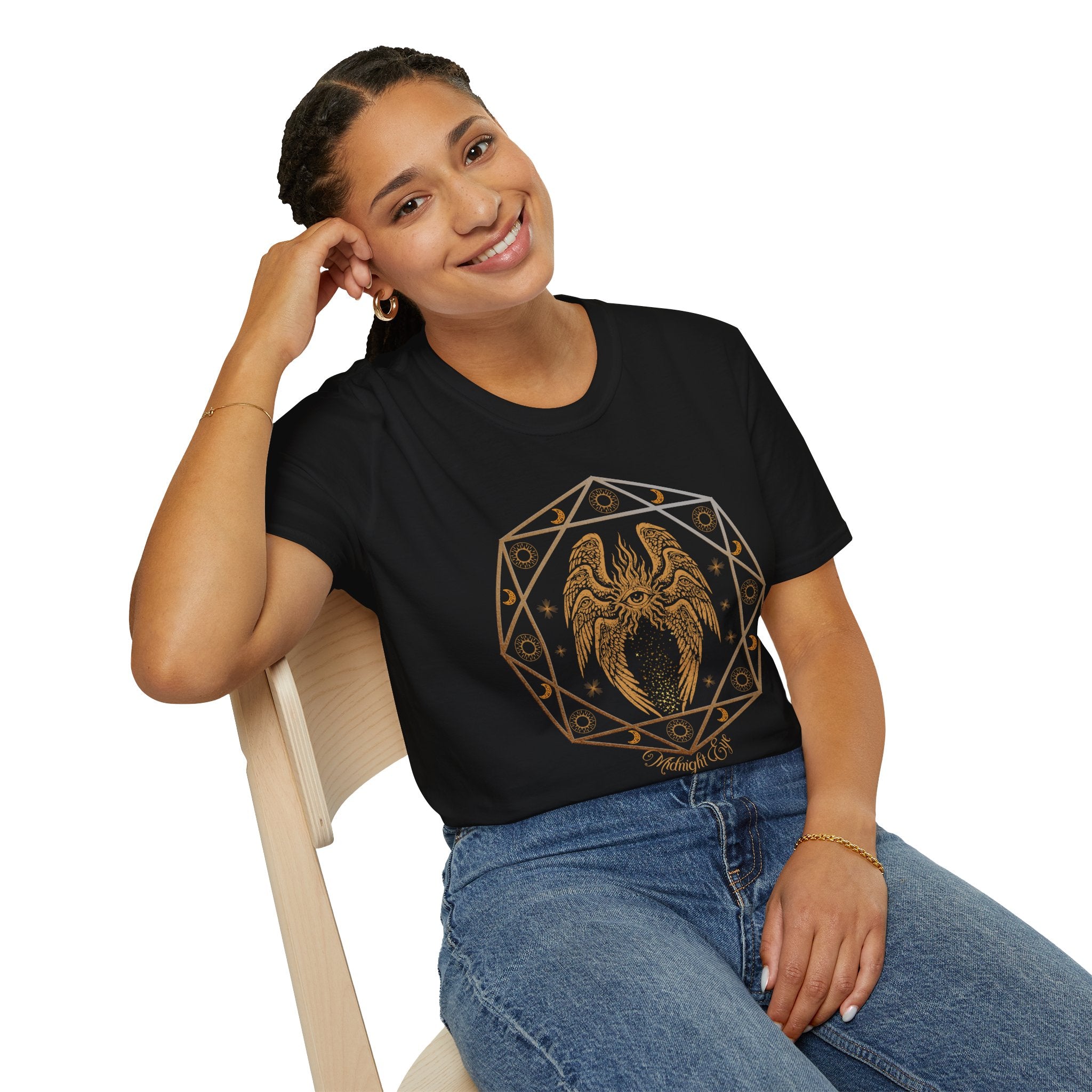 Mystical Eye T-Shirt - Winged - Eye Third Eye Tee - Gothic T-Shirt - Midnight Eye, LLC