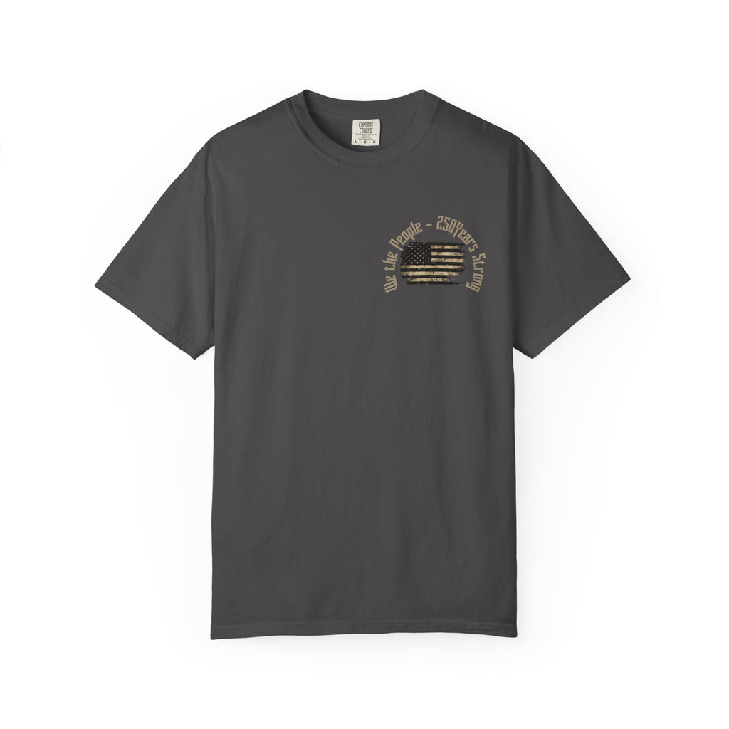 Skull Wings T-Shirt — 250th Anniversary Gothic American Flag Tee - Patriotic Tee - Midnight Eye, LLC