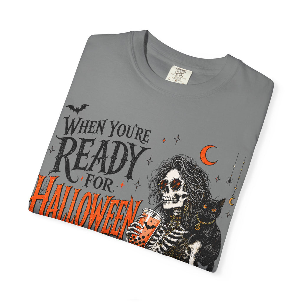 Halloween-Ready Grim Reaper T-Shirt – “When You’re Ready for Halloween but It’s Only Summer”