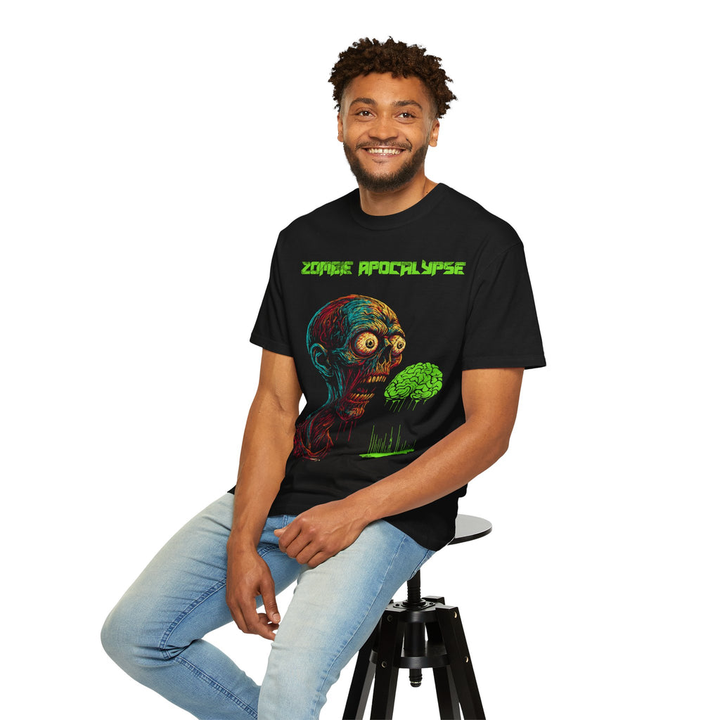 Zombie Apocalypse T-Shirt — 'Rave Til The Grave' Graphic Tee - Horror Halloween T-Shirt - Raver Tee - Midnight Eye, LLC