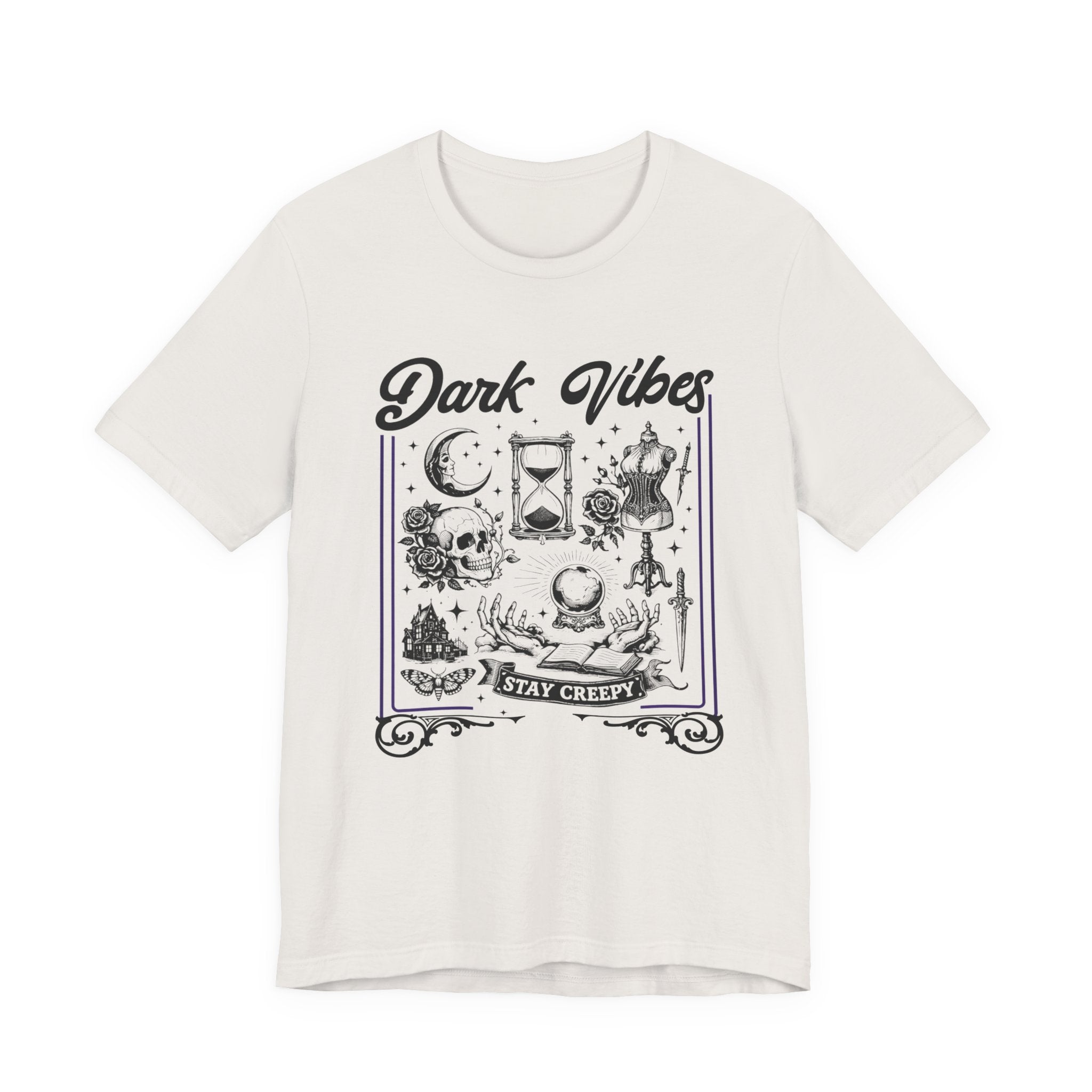 Whimsy Goth— Dark Aesthetic - Gothic Graphic T-Shirt -  Goth Collage Tee. Midnight Eye, LLC.