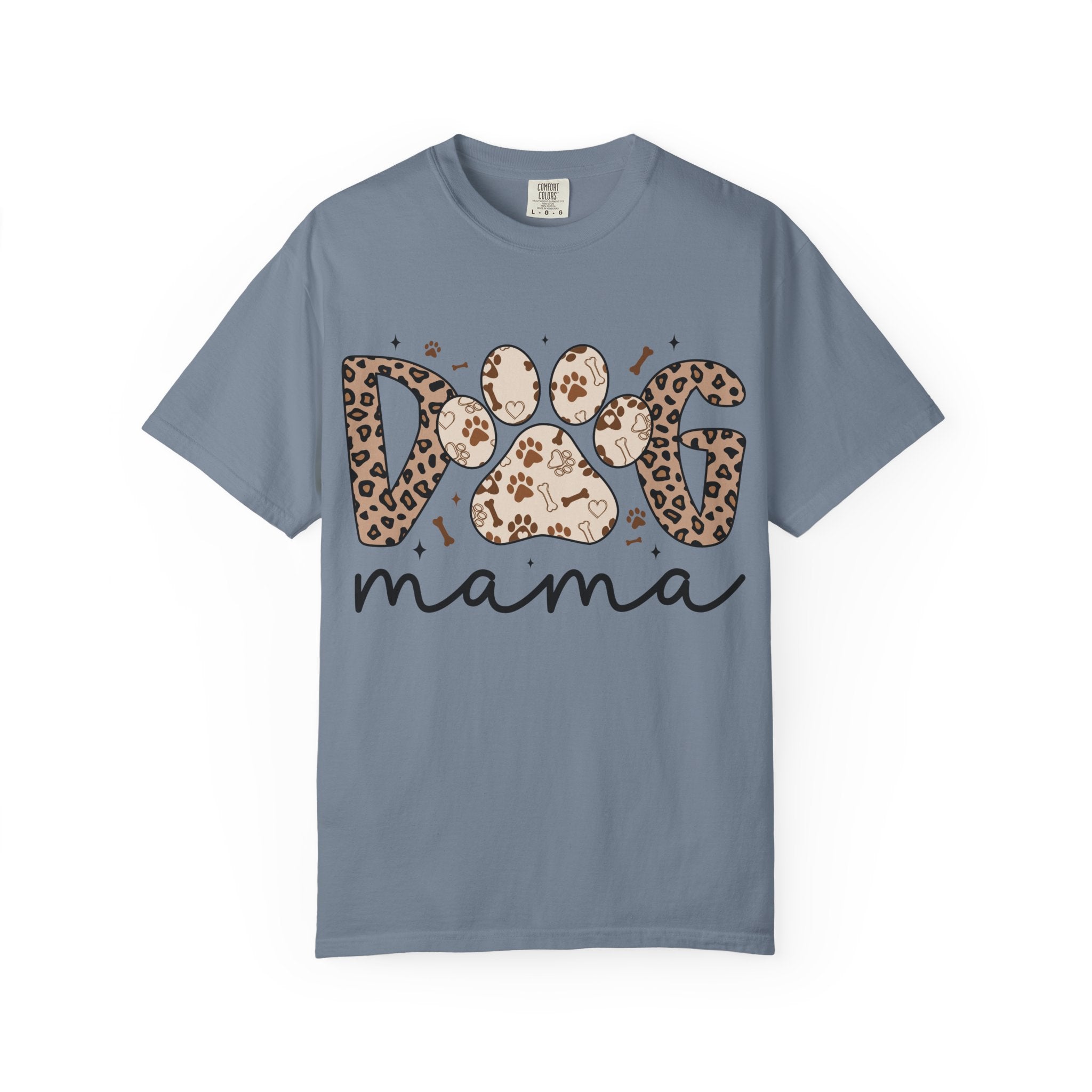 Dog Mama Leopard Paw T-Shirt – Cute Animal Print Tee for Pet Lovers. Midnight Eye, LLC